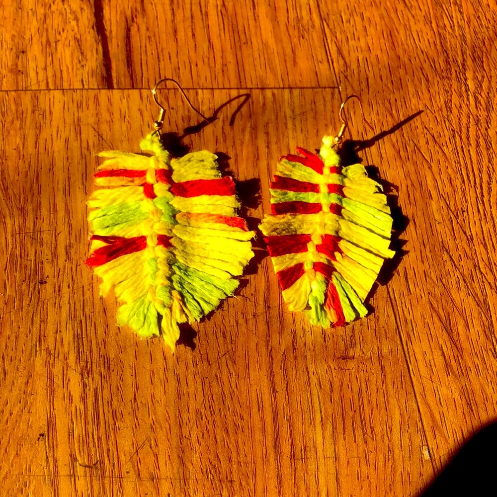 Feather earrings